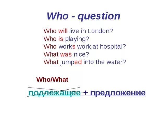 Who is who ответы на вопросы. Вопрос к подлежащему (who/what question). Вопросы с who what в английском языке. Who questions правило. Вопросительные предложения с who и what.