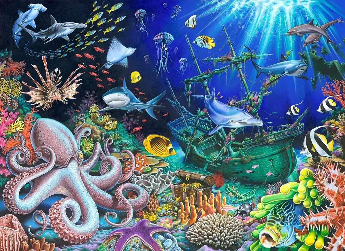 Подводный пейзаж. Обитатели морей и океанов. Подводные обитатели для детей. Морской фон для презентации. На дне моря для детей.