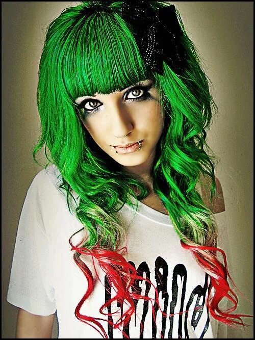 Pin by E. Vanity on Cho Watanabe Hair styles, Green hair, Coloured hair