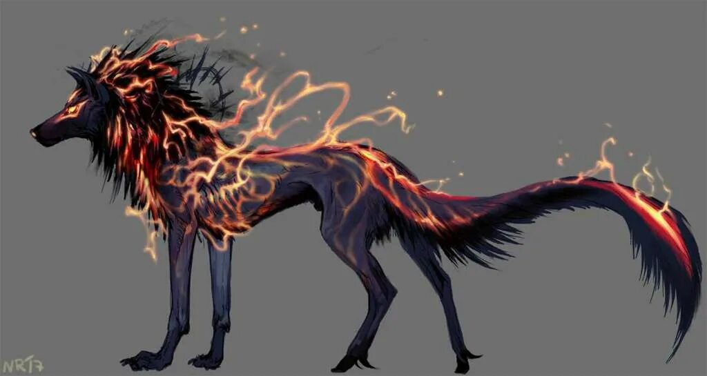 Семаргл бог огня. Кицунэ демон. Пылающий зверь. Найтмар (кошмар конь. Огненный пес.