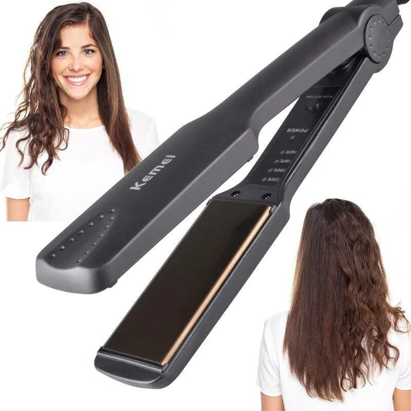 Какой утюжок самый лучший. Утюжок для волос kemei km-329. kemei professional hair straightener. kemei утюжок для волос 450gradus. плойка kemei rv-329.