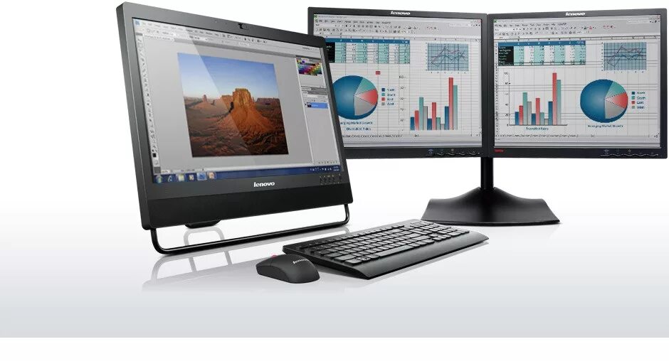 Функции моноблока. Моноблок Lenovo THINKCENTRE m92z. M92z desktop (THINKCENTRE). Моноблок с двойным монитором. Моноблоки модели офисные.