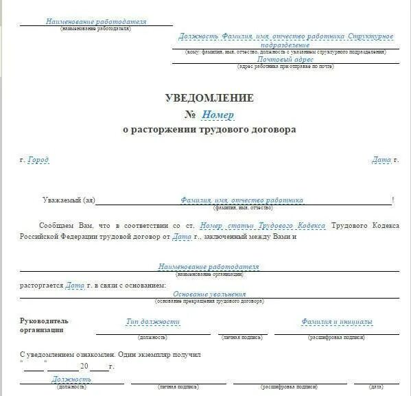 Уведомление сотрудников об увольнении сотрудника. Уведомление об увольнении работника образец по собственному желанию. Уведомление работника об окончании срочного трудового договора. Пример уведомления сотрудника о увольнении. Письмо уволенному сотруднику