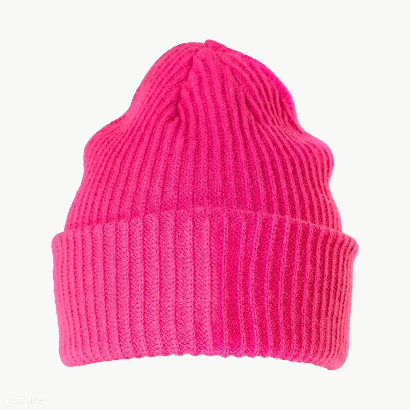 Розовая шапка. Ярко розовая шапка. Розовая шапка бини. Розовая шапка на белом фоне.