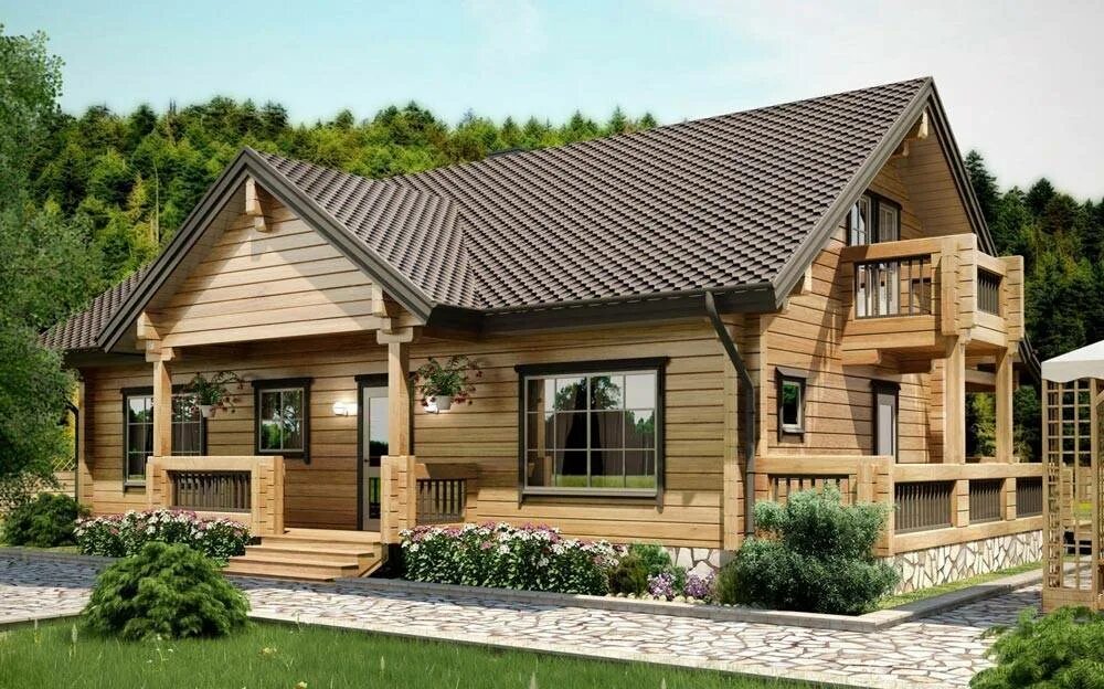Дом из клееного бруса проект м316. Деревянный дом из профилированного бруса под ключ. Дом из клееного бруса. Строительная компания лесстрой проекты и цены. Красивый дом из бруса.