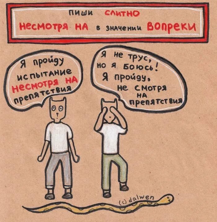 Невзирая на не смотря на. Русский язык в котах несмотря на. Веселые правила русского языка. Иллюстрации правил русского языка. Русский язык картинки.