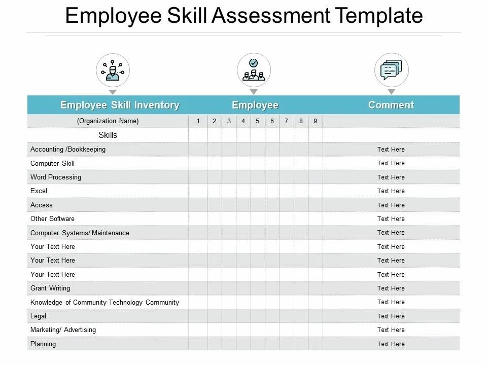 Skills assessment. Skills assessment