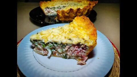 Пирог с копченым сыром