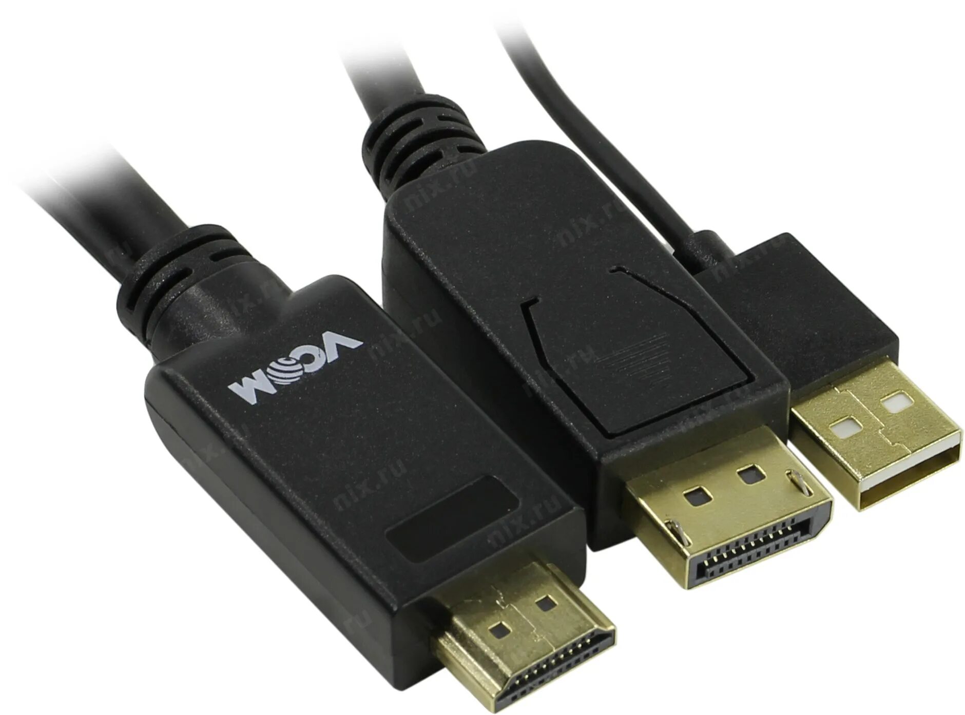 Кабель vcom displayport hdmi. Vcom cg599c-1.8m. кабель-переходник vcom cg599.