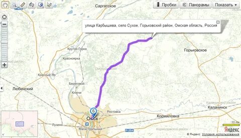 Расстояние калачинск