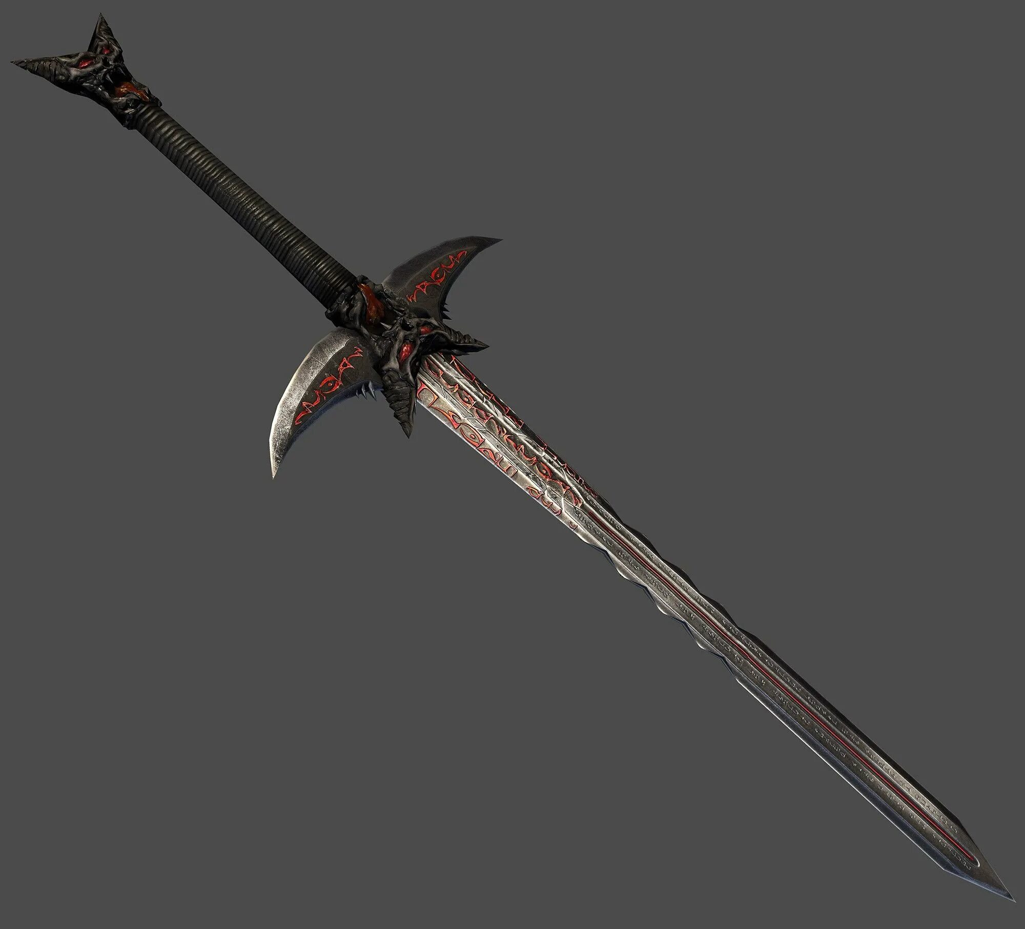 Оружие с длинным клинком. Даэдрический меч ("Daedric Sword"). Даэдрическая катана морровинд. Даэдрический двуручный меч арт. Даэдрический меч морровинд.