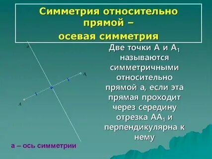 Сколько симметрий имеет отрезок прямая и луч