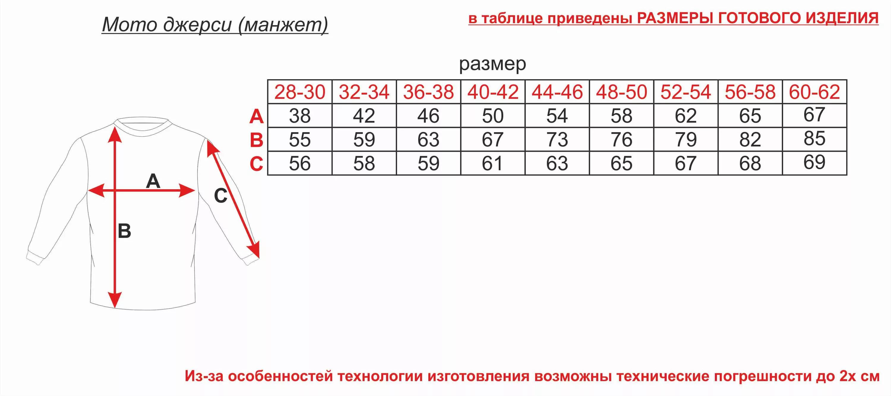 Размер готового изделия