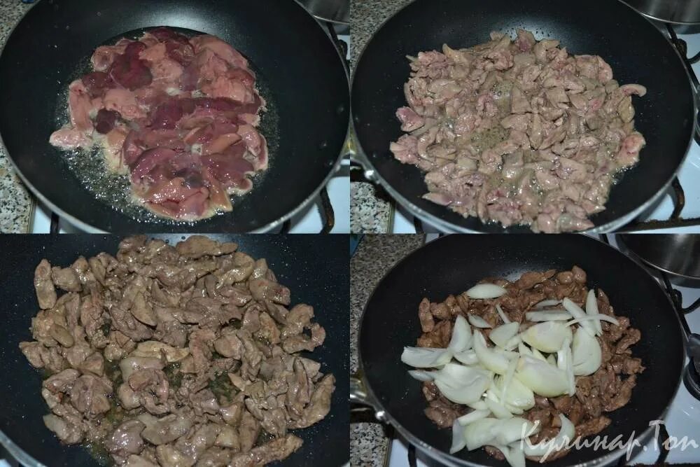 Сколько по времени жарить печенку