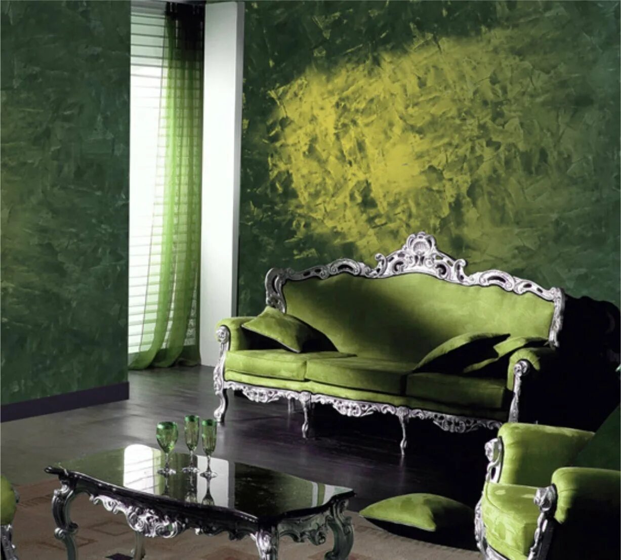 декоративный цвет. изумрудная венецианская штукатурка. морской бриз мятный штукатурка. фактурная декоративная штукатурка. фактурная краска для стен.