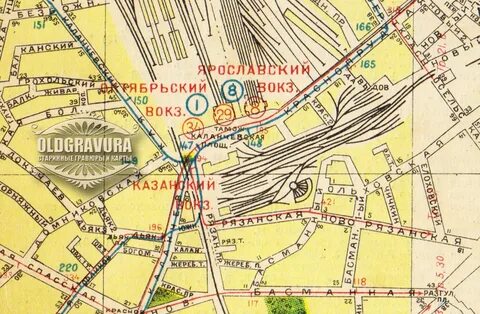 Карта 3 вокзалов