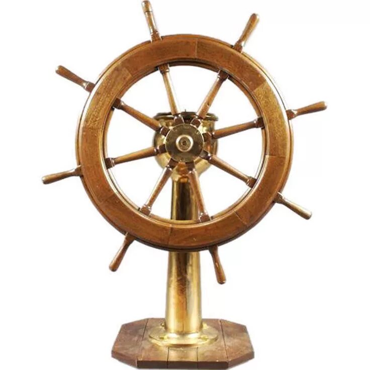 Ships wheel. Руль корабля. Штурвал на подставке. Корабельный штурвал. Штурвал на стойке.