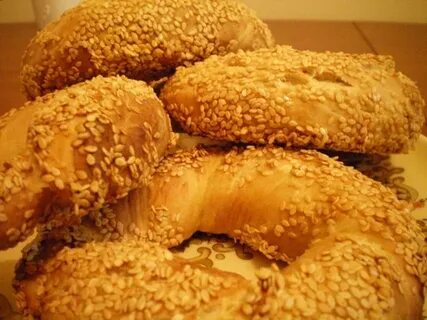 Турецкие симиты с кунжутом