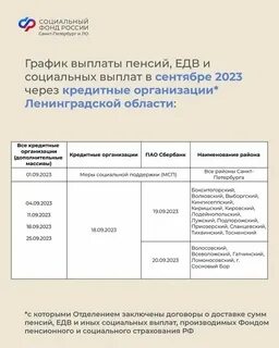 Размер пенсии в сентябре 2024 года