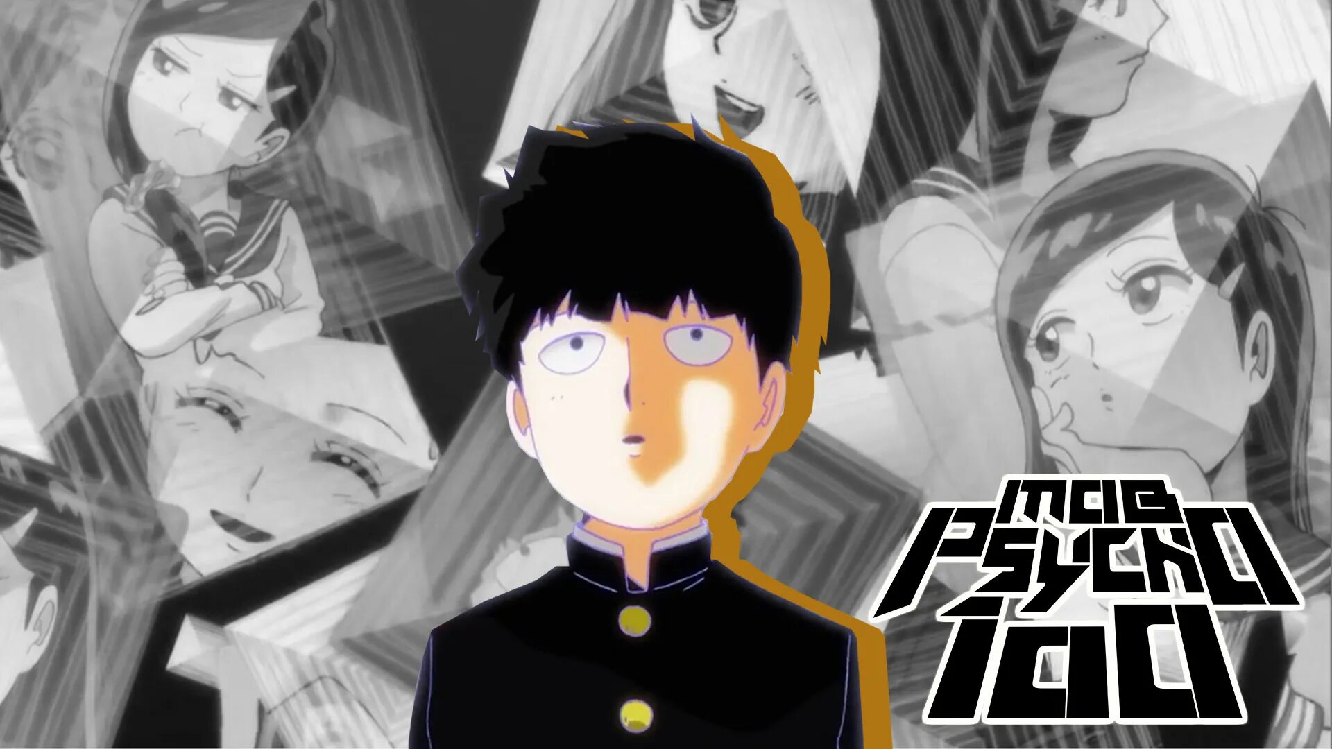 Чибис психо. Моб психо 100. моб психо 100 wallpaper. моб психо 100 full hd. shigeo psycho 100.