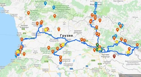 Маршрут по грузии