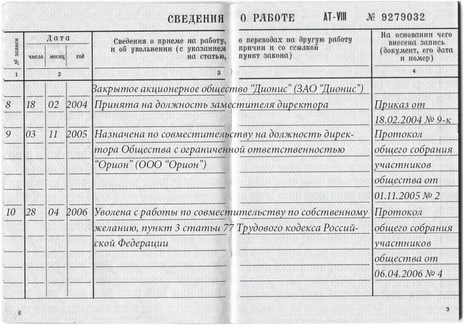 На какую должность оформить