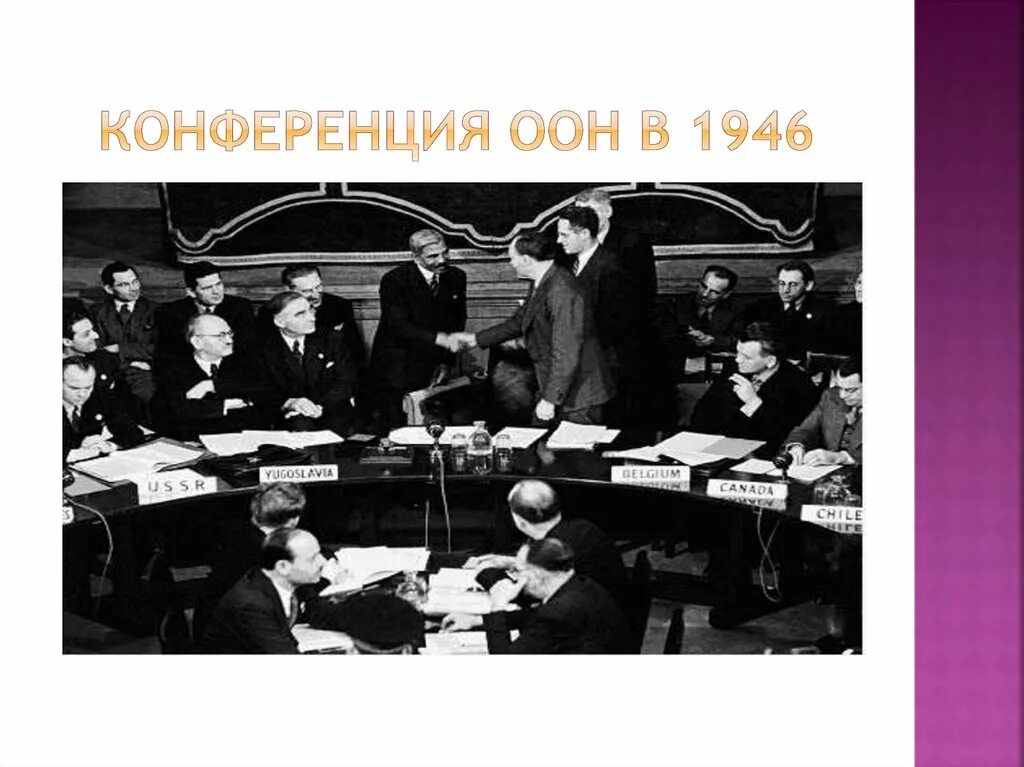 ООН это в истории. Организация Объединенных наций 1946. Экономический и социальный совет ООН. Устав ООН.