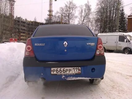 Тюнинг фонари рено логан 1