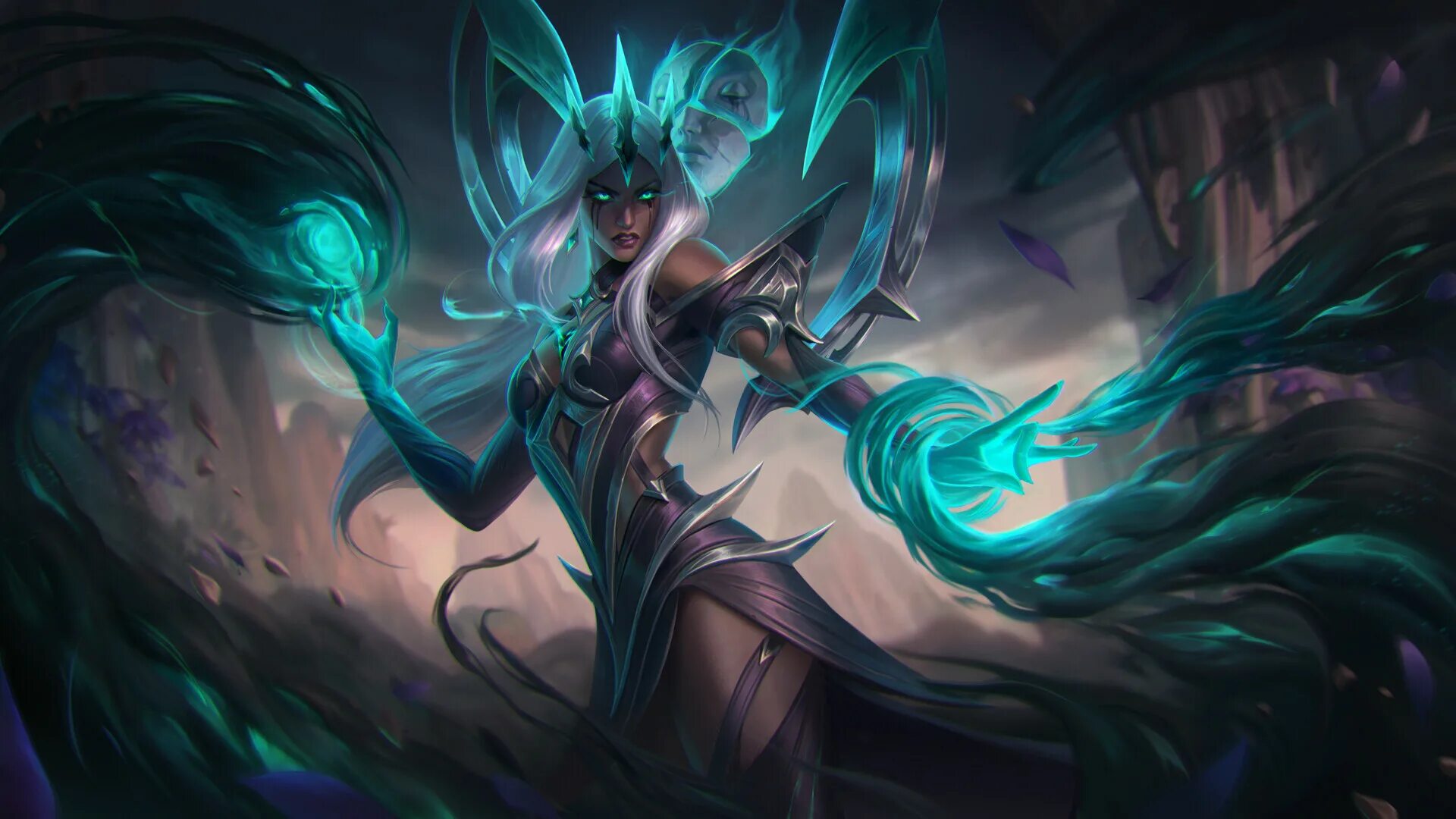 Май карма. Падшая карма арт league of legends.