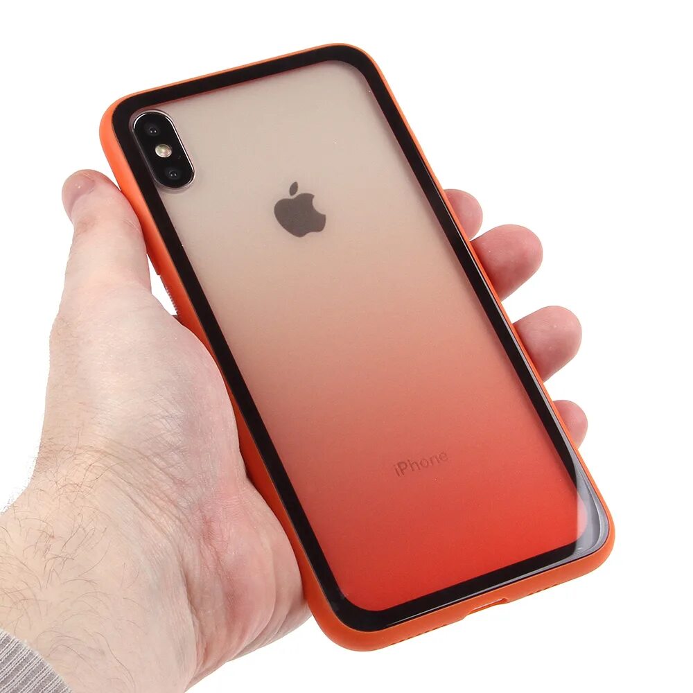 Чехол градиентный на айфон XS Max. Чехол Gurdini Matte Series для Apple iphone XS Max. Матовый чехол для айфон XS Max. Глянцевый чехол XS Max. Глянцевый чехол