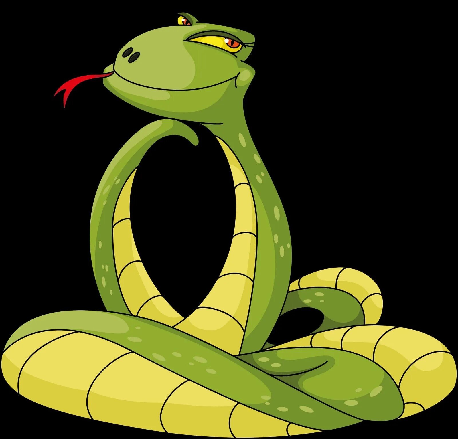 забавная змея