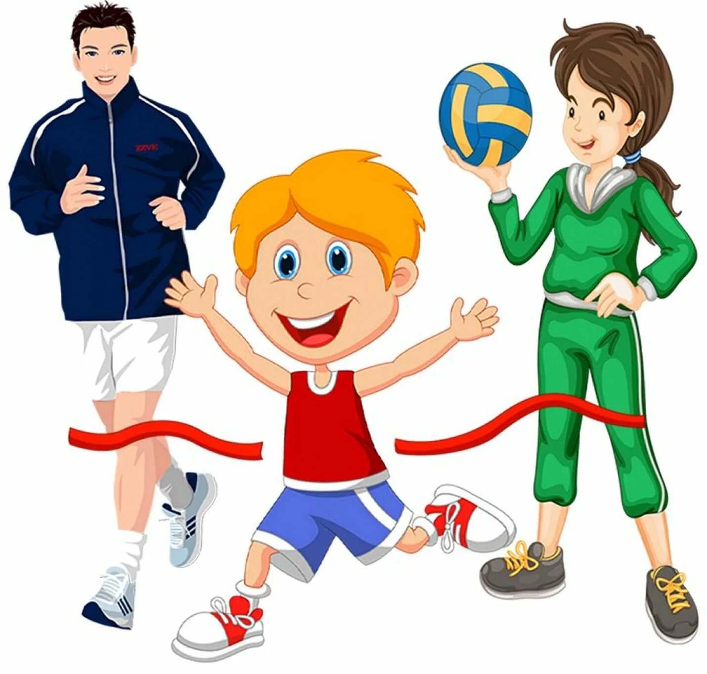 Физическая культура. Спортивные рисунки. Спортивные состязания для детей. Физкультура и спорт для детей.