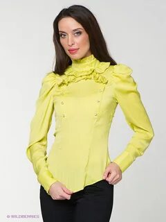 Блузка с воротником стойкой