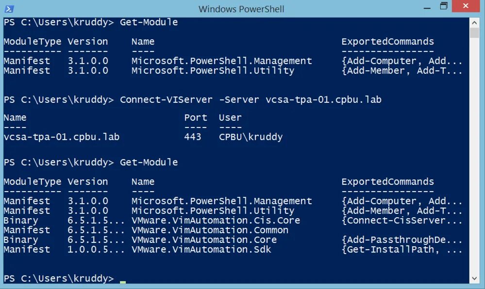 Powershell install module