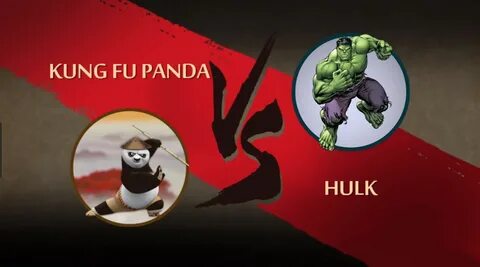 Kung Fu Panda vs Hulk.