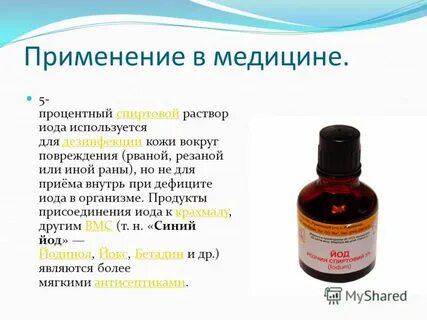 Йод процент спирта