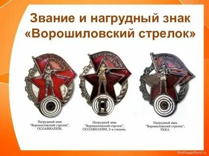 История ворошиловского стрелка