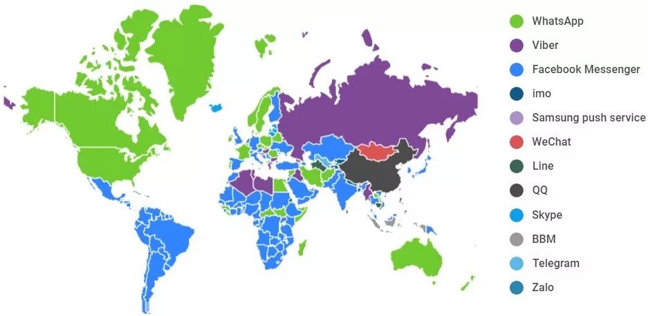 Карта мессенджеров в мире. Популярность мессенджеров в мире. Самые распространенные мессенджеры в мире. Карта использования мессенджеров.