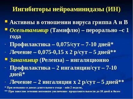 Осельтамивир доказанная эффективность
