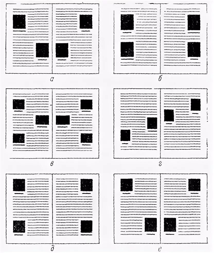 Размещение текста на картинке. Способы верстки иллюстраций. Варианты расположения текста. Типы заверстки иллюстраций. Варианты расположения текста.