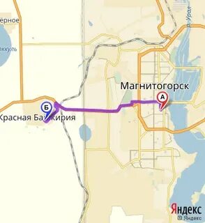 Магнитогорск маршрут