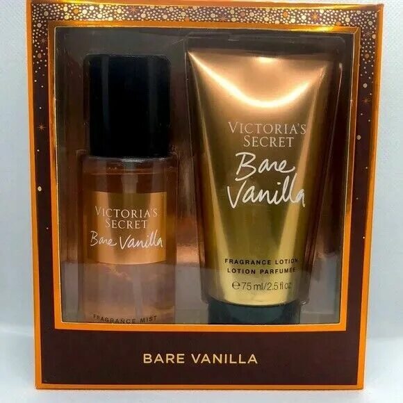 Vanilla secrets. Лосьон для тела Victoria's Secret bare Vanilla Radiant. Victoria's Secret bare Vanilla Mist & Lotion Mini.