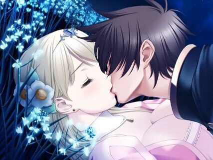 Hình ảnh đẹp về tình yêu anime hôn nhau lãng mạn. hinh anh dep ve tinh yeu anime...