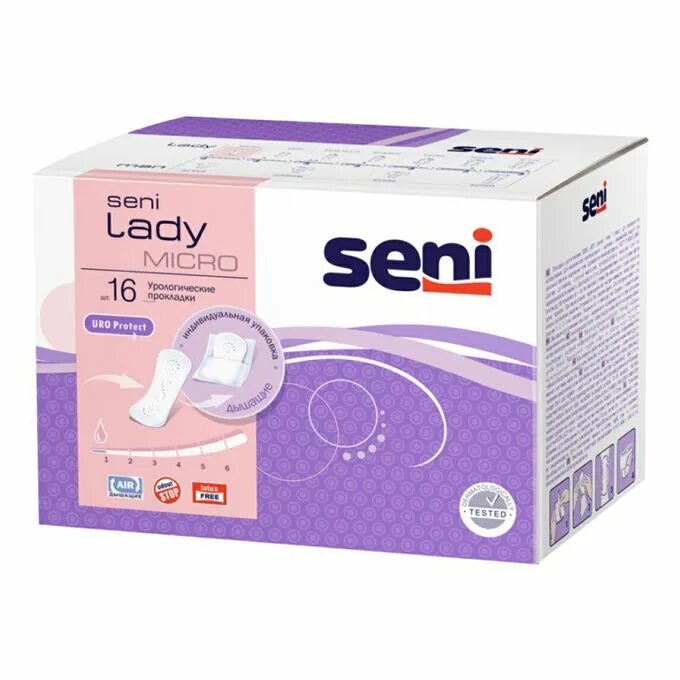 Микро прокладки. Прокладки Seni Lady Micro. Seni Micro прокладки урологические. Ежедневные прокладки Seni Lady урологические Micro 16шт. Прокладки урологические сени леди микро №20.