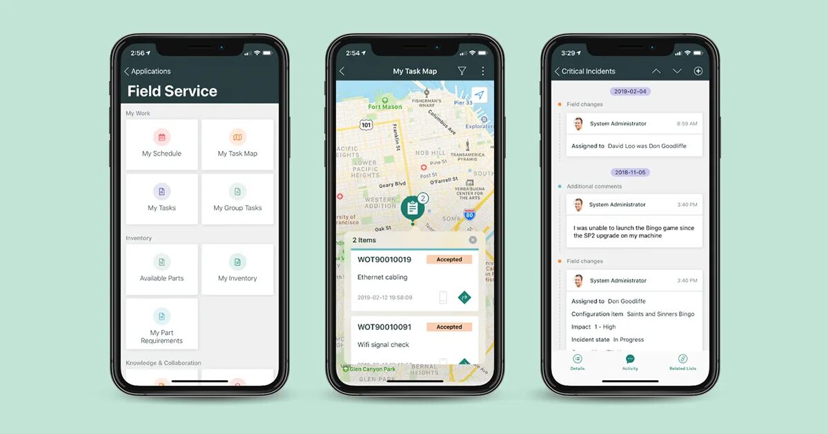 Service mobile application. Корпоративное приложение. mobile app field. field service app.