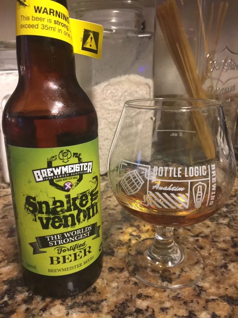 Snake venom beer. Brewmeister snake venom.
