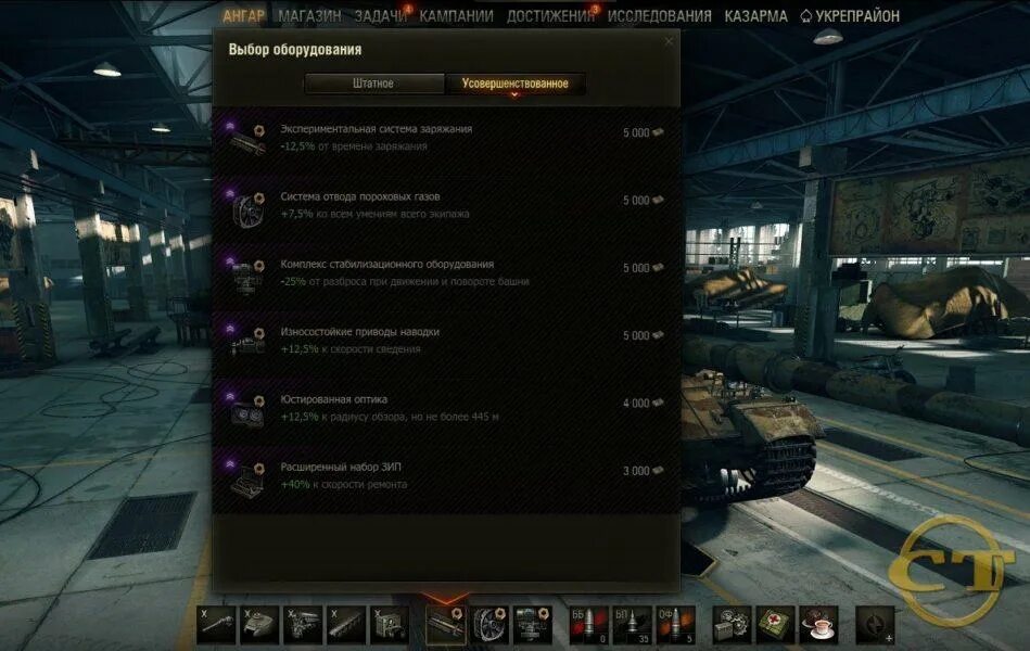 экспериментальное оборудование мир танков
