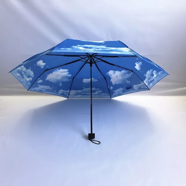 Зонтик небо. Зонт складной «Blue Skies». Зонт ЗЕСТ С облаками. Зонт-складной "голубое небо".mo-2521. Зонт «небо».