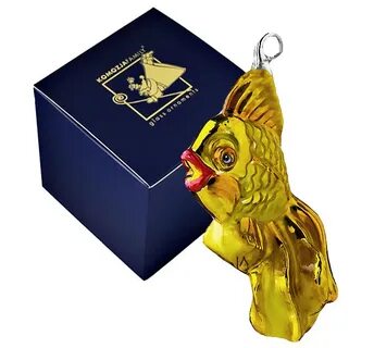 Елочные игрушки золотая рыбка