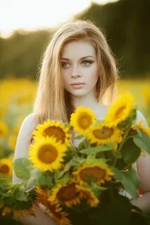 Красивые фото в подсолнухах